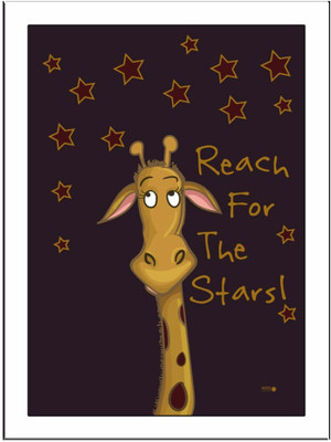 

Reach-For-The-Stars-Brown Paper Print(11.69 inch X 8.27 inch, Framed)
