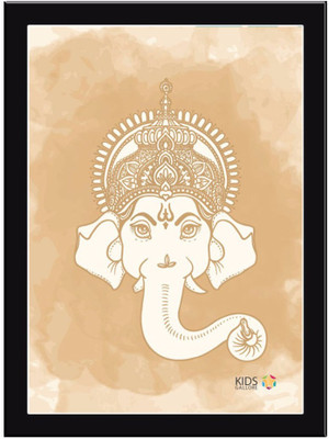 

Bappa ji-Brown Paper Print(11.69 inch X 8.27 inch, Framed)