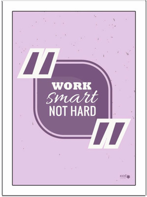 

Work-Smart-Not-Hard-01 Paper Print(11.69 inch X 8.27 inch, Framed)