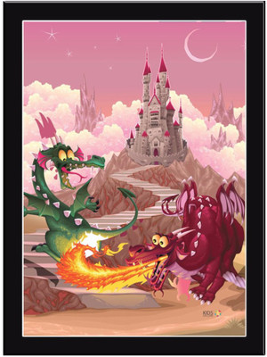 

Fire-Dinasour Paper Print(11.69 inch X 8.27 inch, Framed)