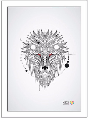 

Lion-Face-Grey Paper Print(11.69 inch X 8.27 inch)
