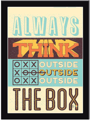 

Always-Think Paper Print(11.69 inch X 8.27 inch, Framed)