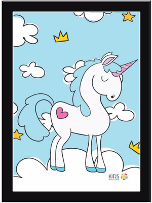 

Unicorn-Blue-Kids Paper Print(11.69 inch X 8.27 inch)