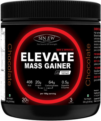 Sinew Nutrition Elevate Mass Gainer 300 Gms (Chocolate) Weight Gainers/Mass Gainers(300 g, Chocolate) available at flipkart for Rs.249