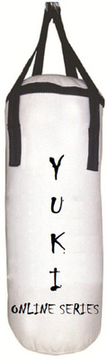 

YUKI Online Series 2.5 Feet Long, CANVAS Material, White Color, Unfilled with Hanging Straps Hanging Bag(Heavy, 30 kg)