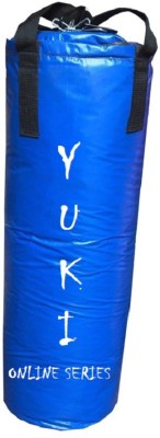 

YUKI Online Series 2.5 Feet Long, Synthetic Leather Material, Blue Color, Unfilled with Hanging Straps Hanging Bag(Heavy, 30 kg)