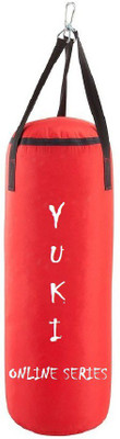 

YUKI Online Series 5.0 Feet Long, PU Material, Red Color, Unfilled with Hanging Straps Hanging Bag(Heavy, 60 kg)