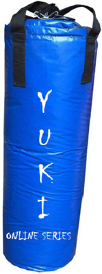 

YUKI Online Series 3.0 Feet Long, PU Material, Blue Color, Unfilled with Hanging Straps Hanging Bag(Heavy, 36 kg)