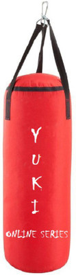 

YUKI Online Series 2.5 Feet Long, PU Material, Red Color, Unfilled with Hanging Straps Hanging Bag(Heavy, 30 kg)