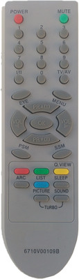 LipiWorld 6710V00109B  TV Universal Remote Control Compatible For  CRT TV LG Remote Controller(Gray)