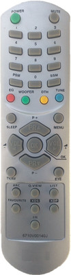 LipiWorld 6710V00140J Universal Remote Control Compatible For  CRT TV LG Remote Controller(Gray)