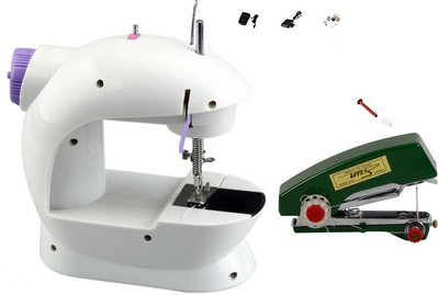 

Benison India ™stapler silai machine & ming hui Portable & Compact 4 in 1 Mini Adapter Foot Pedal A07 Electric Silai machine Electric Sewing Machine( Built-in Stitches 1)