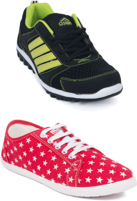 

Asian Women's Combo Pack of 2 casual shoes Casuals For Women(Multicolor