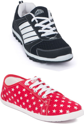 

Asian Women's Combo Pack of 2 casual shoes Casuals For Women(Multicolor