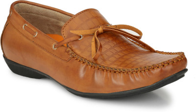 El Paso Men's Tan Artificial Leather Laceup Casual Loafer Shoes Mocassin For Men(Tan