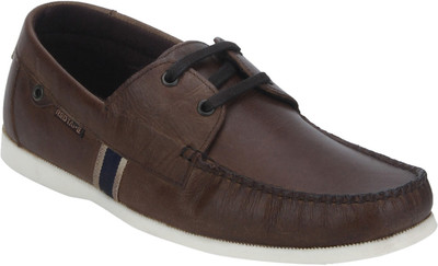 

Red Tape Men Leather Boat Shoes For Men(Brown