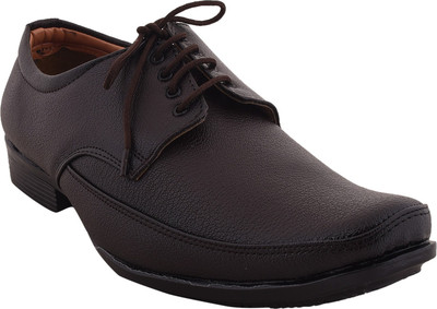 

TWIN FEET Brown Formal Shoes Lace Up For Men(Brown