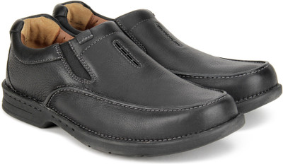

Clarks Untilary Easy Black Leather Formal Slip on For Men(Black