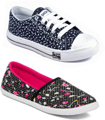 

Asian Women's Combo Pack of 2 casual shoes Casuals For Women(Multicolor