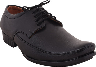 

TWIN FEET Black Formal Shoes Lace Up For Men(Black