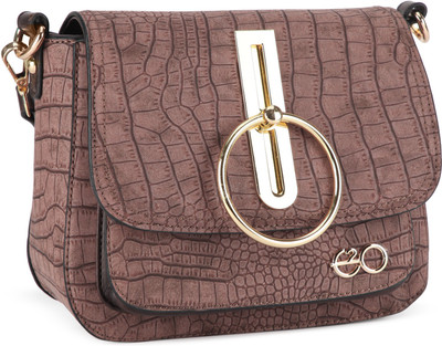 

E2O Fashion Women Casual Brown PU Sling Bag