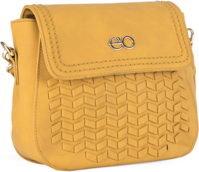 

E2O Fashion Women Casual Yellow PU Sling Bag