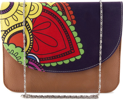 

Radhika Store Girls Evening/Party Multicolor Canvas, Leatherette Sling Bag
