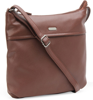 

Lavie Girls Casual Brown PU Sling Bag