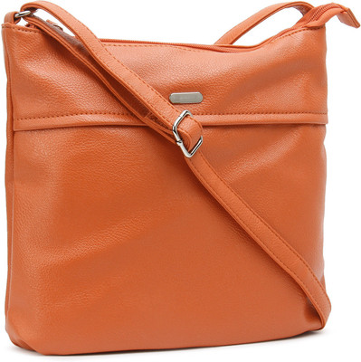 

Lavie Women Casual Orange PU Sling Bag