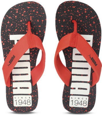 

Puma Ray IDP Flip Flops, Puma black-puma white-cherry tomato