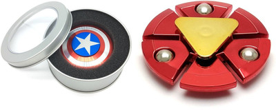 

S.Blaze Combo of 2 Amazing Multi-Colour BMW + Iron Man Fidget Spinner Toy for Kids & Adults(Multicolor)