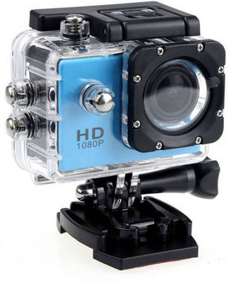 Technuv Action Shot Full Hd 12mp 1080p Sports and Action Camera(Blue 12 MP)