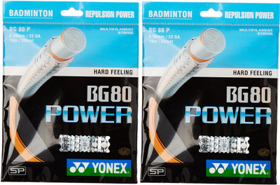 

Yonex BG 80 Power 0.68 Badminton String - 10 m(Orange)