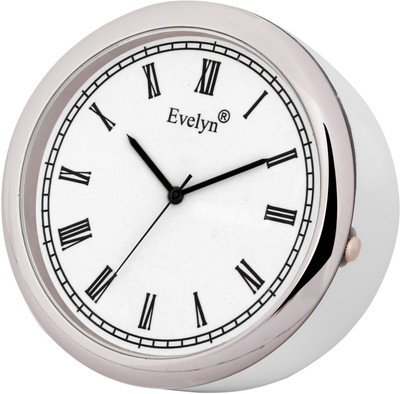 Evelyn Analog White Clock