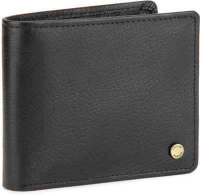 

Hidesign Men Black Genuine Leather Wallet(9 Card Slots)