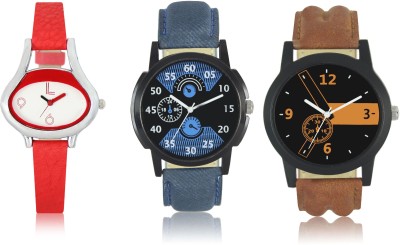 CelAura 01-02-0206-COMBO Multicolor Dial analogue Watches for men and Women (Pack Of 3) Watch  - For Couple   Watches  (CelAura)