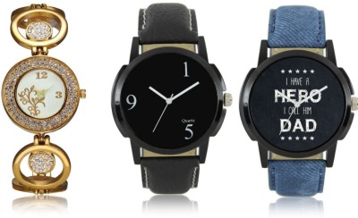Celora 06-07-0204-COMBO Multicolor Dial analogue Watches for men and Women (Pack Of 3) Watch  - For Couple   Watches  (Celora)