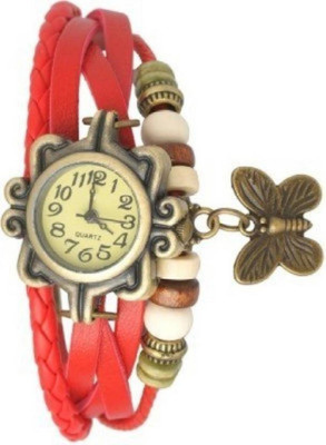 

Talgo New Arrival Festive Season Special TGDORIRD Butterfly Dori Round Dial Leather Dori Strap TGDORIRD Watch - For Girls