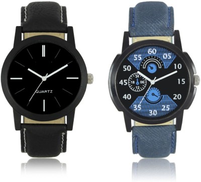 E-Smart J06-02-05-COMBO Black and Blue Dial analogue Watch Combo for men Watch  - For Men   Watches  (E-Smart)