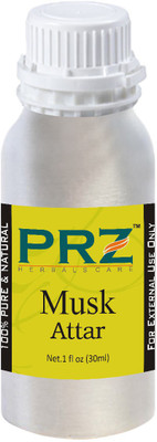

PRZ Musk Attar For Unisex (30 ML) - Pure Natural Premium Quality Perfume (Non-Alcoholic) Floral Attar(Floral)
