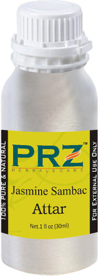 

PRZ Jasmine Sambac Attar For Unisex (30 ML) - Pure Natural Premium Quality Perfume (Non-Alcoholic) Floral Attar(Floral)