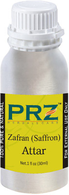 

PRZ Zafran (Saffron) Attar For Unisex (30 ML) - Pure Natural Premium Quality Perfume (Non-Alcoholic) Floral Attar(Saffron)