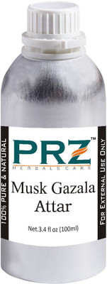 

PRZ Musk Gazala Attar For Unisex (100 ML) - Pure Natural Premium Quality Perfume (Non-Alcoholic) Floral Attar(Floral)