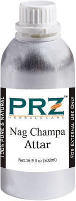 

PRZ Nag Champa Attar Roll-on For Unisex (500 ML) - Pure Natural Premium Quality Perfume (Non-Alcoholic) Floral Attar(Floral)