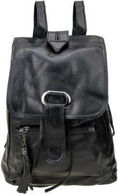 

ZEVORA Fashionable Leather look Black Formal Casual Backpack01 Waterproof Backpack(Black, 1 L)