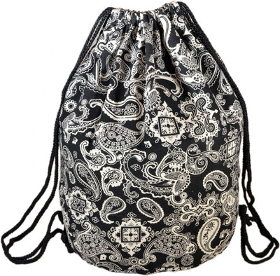 

Instabuyz Sports Backpack / Drawstring Backpack / Stylish Multipurpose Fabric Gym Bags / Teen Yoga Dance Bag / Lightweight Gym Back Bag for Cycling / Hiking / College / Gymback Travel Daypack 3 L Backpack(Multicolor), Black & white