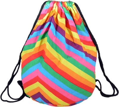 

Instabuyz Sports Backpack / Drawstring Backpack / Stylish Multipurpose Fabric Gym Bags / Teen Yoga Dance Bag / Lightweight Gym Back Bag for Cycling / Hiking / College / Gymback Travel Daypack 3 L Backpack(Multicolor), Multi
