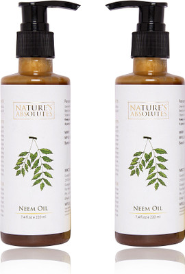 

Nature's Absolutes Neem Oil (220ml x 2) Combo Pack of 2 Pcs,100% Pure Organic, Premium Oil(440 ml)