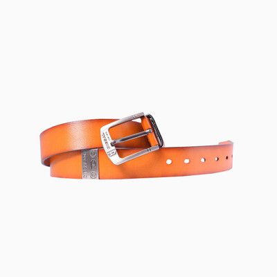 

clothi fashion Men Party Orange Artificial Leather Belt
