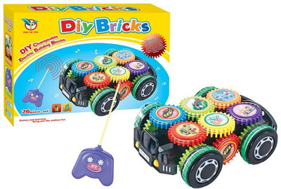 

Debina Store DIY bricks plastic gears building blocks R/c car toys for kids(Multicolor)